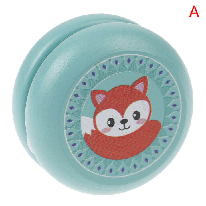💖New Production🎈 Magical Wooden Yoyo Toys Animal Prints Kid YoYo Ball