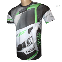 Sports 2023 Summer Skoda VRS Racing Fabia Motorsport Octavia Rally Mens Printed T-shirt fashion versatile t-shirt