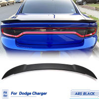 รถด้านหลังสปอยเลอร์ปีกสำหรับ Dodge Charger 2015UP ABS Gloss สีดำ เคลือบสีดำด้านหลัง Trunk Boot Lip Wing สปอยเลอร์