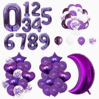 【YF】 40inch Foil Number Balloons Happy Birthday Adult/Kid Baby Shower/Wedding Decoration Supplies