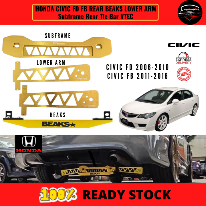 HONDA CIVIC FD FB REAR BEAKS LOWER ARM Subframe Rear Tie Bar VTEC | Lazada