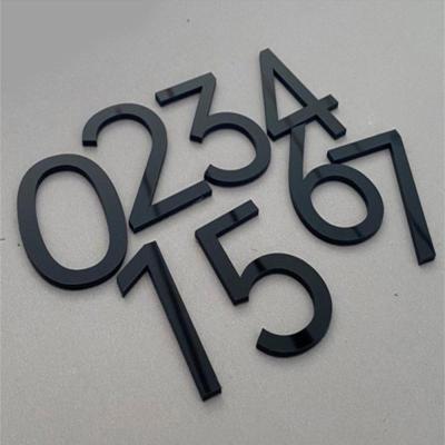 3D Self Adhesive Modern Door Number 0-9 Plaque House Number Door Plate Number Hotel Door Mailbox Address Digits Sticker Sign-zptcm3861