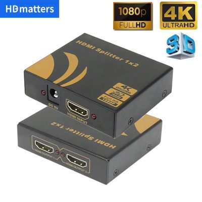 4K 60Hz HDMI 2.0 Splitter 1 In 2 Out สำหรับจอภาพคู่1X2 HDMI 1.4 Splitter 1 In 2ออก1080P 4K 30Hz 2พอร์ตสำหรับ PC HDTV PS4 Xbox