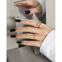 Shop 《 DTOU Fashion 》Shanshanice S925แท้ Perak Tulen A Mincin Terbuka Korea Ins Niche Reka Bentuk S Berbentuk Corak Mikro-Bertatahkan Cincin Zirkon