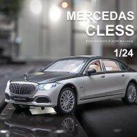 1:24 Maybach S680ล้อแม็ก D Iecasts ของเล่นยานพาหนะโลหะรถรุ่นเสียงและแสงโช้คอัพคอลเลกชันเด็กสำหรับเด็ก Gifts888