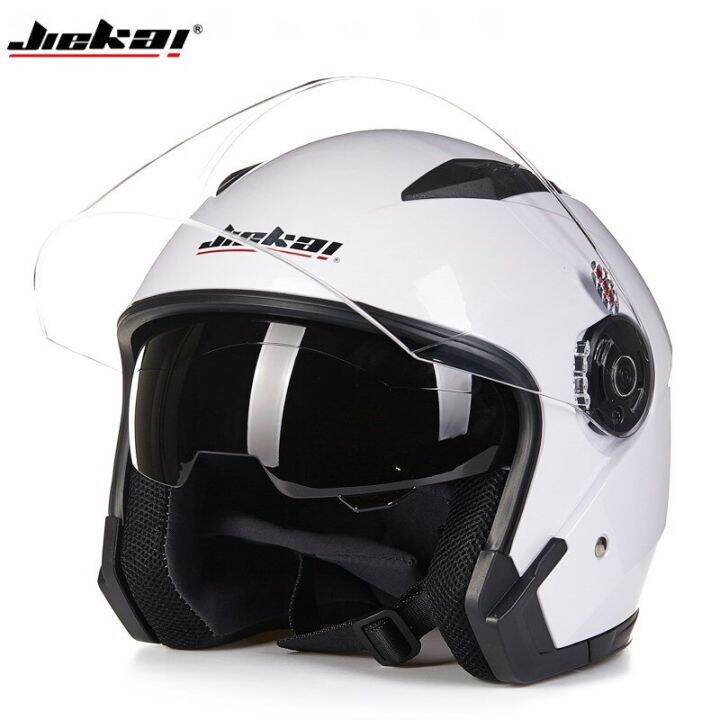 Genuine Jiekai Motorcycle Helmet Unisex Scooter Motos Helmets Casco