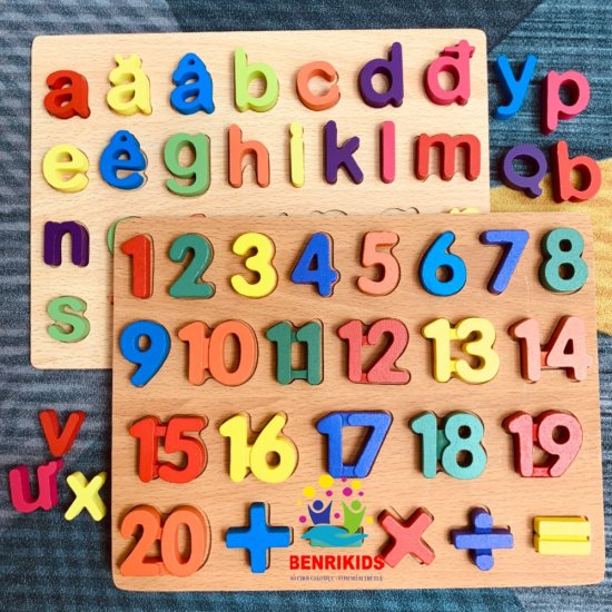 Đồ chơi bảng chữ cái tiếng việt và số đếm cho bé từ 3 tuổi - ảnh sản phẩm 1