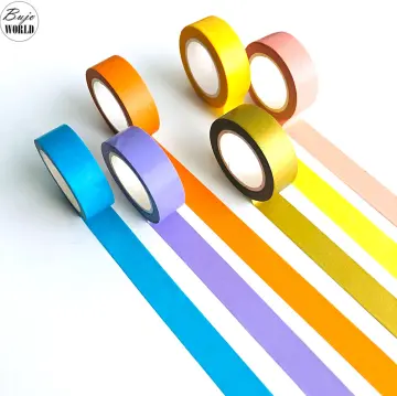 Colored Masking Tape,Colored Painters Tape for Arts and Crafts, Labeling or  Coding - 6 Different Color - Masking Tape 1 Inch X 13 Yards (2.4Cm X 12M)