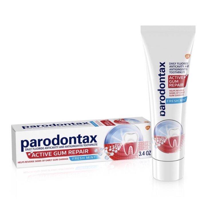 Parodontax Active Gum Repair Toothpaste, Gum Toothpaste, Fresh Mint - 3 ...