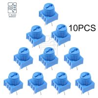 10pcs 3386P-1-103 Trimpot Potentiometer 10KΩ 10K Ohm Single Turn Breadboard Trim Potentiometer Resistor with Knob for Arduino