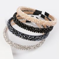 【YF】 Korean New 1PCS Shiny Wide Side Beads Colorful Hair Bands Cute Head Wear Hoop For Women Girls Headband Accessories