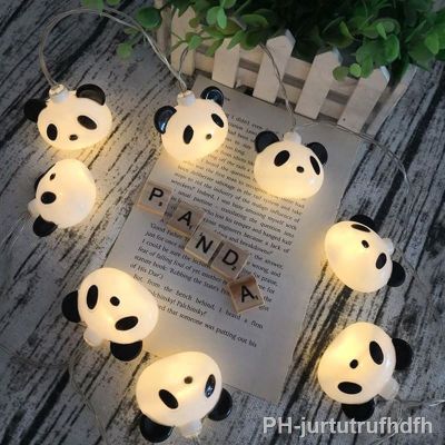 LED Panda Lights Fairy Cute Panda Lamps Leds Night Light for Children Bedroom Window Decoration Party Decors Cute Fashion