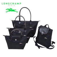 100% แท้ longchamp official store Top-Handle Bags 70th ฉบับครบรอบ กระเป๋าสีดำสำหรับผู้หญิง 1899 2605 1621 1699