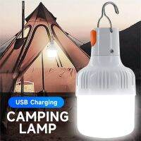 กลางแจ้ง USB ชาร์จหลอดไฟ LED 60W ไฟฉุกเฉิน Hook Up Camping ตกปลาแบบพกพาโคมไฟกลางคืน-TIOH MALL