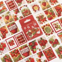 46 pcs/box Strawberry orchard stamp Decorative Sticker Scrapbooking diy Stick Label Diary Stationery Album Journal Stickers Stickers  Labels