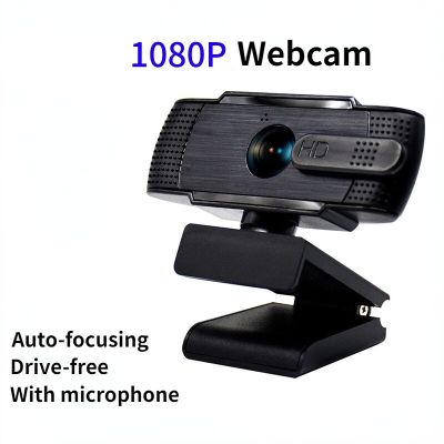 ZZOOI Webcam 1080P Full HD Web Camera With Microphone USB Webcam For Computer PC Laptop Mac Skype Video Calling With Privacy Cover