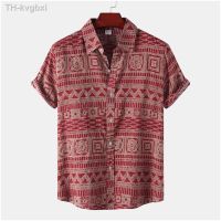 ❀ Floral Printed Shirt Men Printing Oversized Shirts Short Sleeved Tee Male Top Blouse Outdoor Shipping