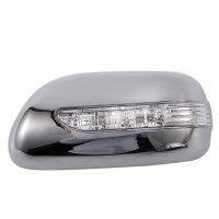 Car Rear View Mirror Cover for Wish 2003-2007 ABS Chrome Plated Door Mirror Covers with Led