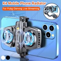 【YF】 Mobile Phone Cooler For PUBG Gaming Cooling Artifact Dual Fans Radiator Back Clip iPhone Xiaomi Huawei Mute Heat Sink