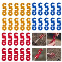 10pcs S Type Tent Cord Rope Buckle Adjustable Camping Tensioners Fastener Kit Parachute Cord Rope Buckles Camping Tent Accessory