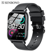 2021SENBONO Mens Smart Watch Sports Fitness Tracker SPO2BPHR IP68 Waterproof Smartwatch Women Men Custom Dials GPS Map Watch