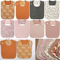 【YD】 Floral Sided Baby Bibs Cotton Childrens Saliva Scarf Bandana Feeding