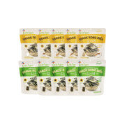 Combo 10 Snack Rong Biển Bibigo Vị Bắp Mật Ong và Vị Truyền Thống gói 25g