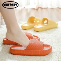 Women Thick Sole Slippers Men Summer Beach Slides Cloud Shoes Bathroom Anti-Slip Home Slipper Soft Sandals Fashion Flip-Flops House Slippers