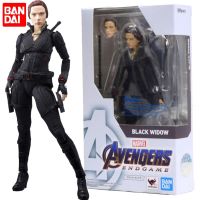 Bandai ประหลาดใจอเวนเจอร์ส Endgame แม่ม่ายดำ Natasha Romanoff สการ์เลตต์โจแฮนส์สัน S. H. Figuarts ตุ๊กตาตุ๊กตาขยับแขนขาได้โมเดลของเล่นเด็ก