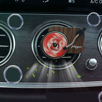 【cw】Turntable Phonograph Car Fragrance Car Air Freshener Air Outlet with 3pcs Replace Aromatpy Tablets Ocean Flavor ！