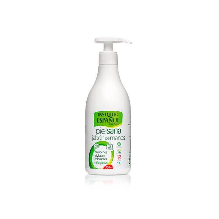 instituto-espanol-pielsana-hand-liquid-soap-500ml-สบู่ล้างมือสูตรออแกนิค-เหมาะสำหรับผิวบอบบาง