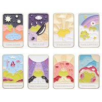 Cartoon Tarot brooch Rainbow Frog shape Alloy badge beautifully designed bag accessory pins wholesale Gift to friends Fashion Brooches Pins