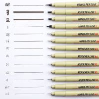 3/5/13pcs Pigment Liner Manga Markers Neelde Art Drawing Paint Brush Waterproof Different Tip Fineliner Sketching Pen Stationery Highlighters Markers