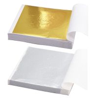 【hot】 Sheets Imitation Gold Foil Paper Wall Gilding Crafting G5AB ！