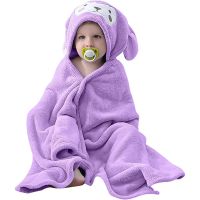 Winter Baby Bathrobe Flannel Cloak Cartoon Boy Girl Ultra-Soft Hooded Spa Velvet Robe Bath Towel Baby Shower Gift