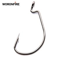 ♚ 50pcs/Lot High Carbon Steel Fishing Hooks Crank Hook For Soft Worm Bait 1 2 4 6 8 1/0 -5/0 New Fishing Gear 2019