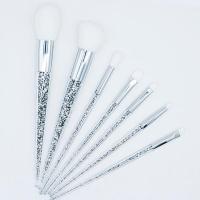 7Pcs Sliver Diamond Unicorn คริสตัลชุดแปรงแต่งหน้า Foundation Blending Powder Eye Face Brush ชุดเครื่องมือแต่งหน้า Maquillaje