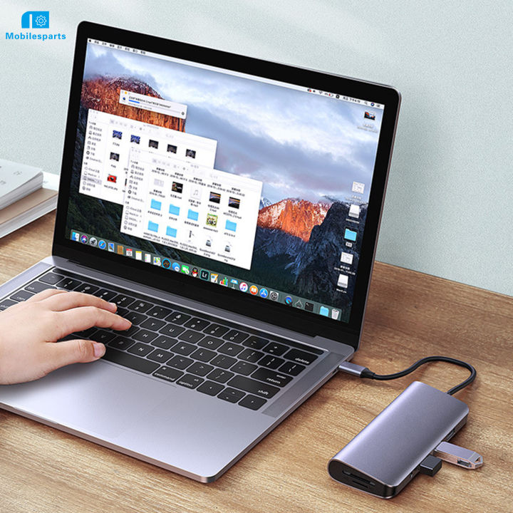 usb-c-ฮับตัวแปลงแบบหลายพอร์ตชุดแปลง-usb-ตัวแยกสำหรับสำนักงานบ้านทุกที่ที่คุณต้องการ-สายเคเบิลเครือข่ายส่งใน24ชั่วโมง