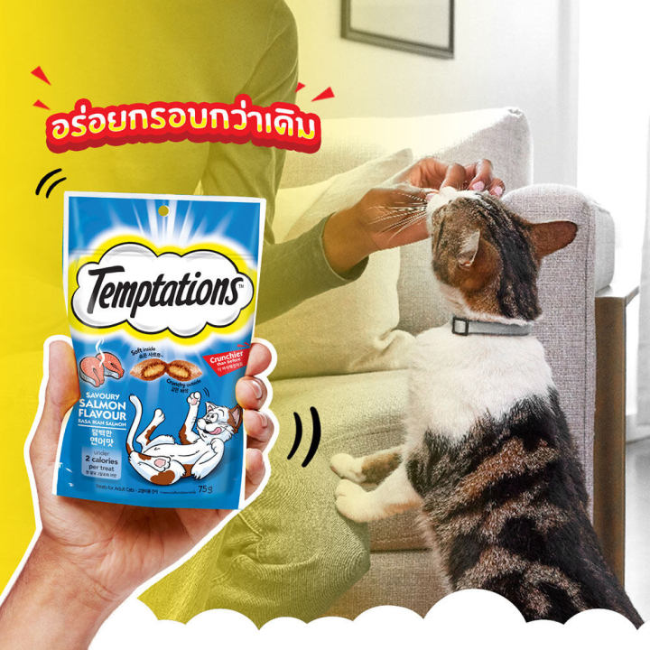 ส่งฟรี-ขายดี-temptations-เทมเทชันส์-ขนมแมวเทมเทชันส์-ขนมกรุบกรอบสำหรับแมว-75-กรัม-12-ซอง