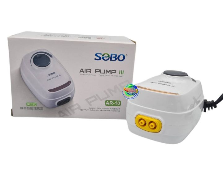 sobo-ar-series-ปั๊มลม-ปั๊มอ๊อกซิเจน-2-ทาง-รุ่น-ar-10-ar-20-ar-30-เสียงเงียบมาก