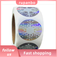 RUPANBO039392692 6รูปแบบ สติ๊กเกอร์เกล็ดหิมะ 500ชิ้นค่ะ 1นิ้วค่ะ ป้ายป้ายกำกับ น่ารักน่ารักๆ ซองผนึกซอง ออฟฟิศสำหรับทำงาน