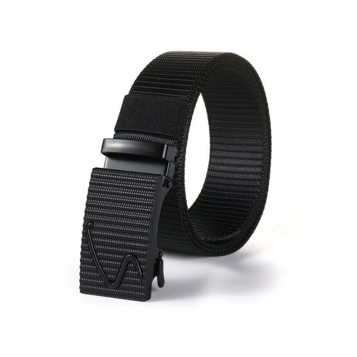 nylon-automatic-buckle-men-belt-outdoor-tooling-jeans-solid-color-canvas-waistband-high-quality-tactical-belt-for-men-wholesale