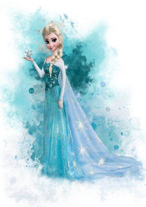 disney-nordic-princess-canvas-art-ภาพวาดสีน้ำ-wall-art-โปสเตอร์และภาพพิมพ์สำหรับห้องนั่งเล่น-cuadros-ตกแต่งบ้าน