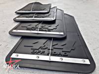 บังโคลนรถยนต์ Black 4x4 OFF-ROAD Mud flaps. เพลทอลูมิเนียม