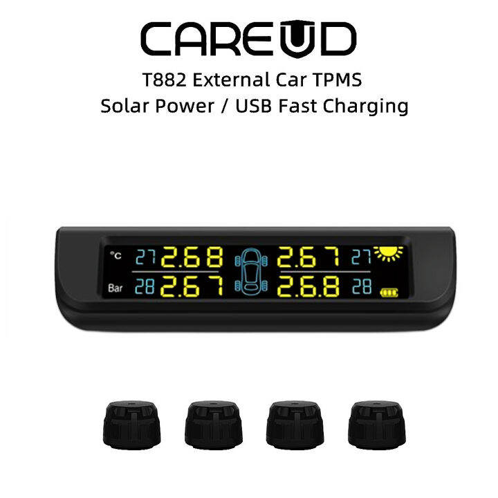 CAREUD T882WF External Car TPMS Car Tire Pressure Monitoring System
