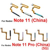 For Xiaomi Redmi Note 11 Note 11 Pro China 5G Version Fingerprint Sensor Flex Cable Finger Print Power Button Home Key Flex