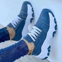 Women Casual Shoes Solid Color Sneakers Women Platform Shoes Ladies Canvas Shoes Lace Up Suede Shoes for Women Plus Size