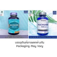 ไนอะซินนามาย B3 B-3 Niacinamide 500 mg 200 Quick Release Capsules - Piping Rock ไนอะซิน ไนอะซินาไมด์