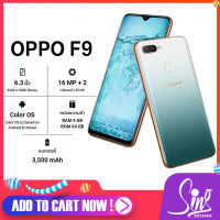 ? OPPO F9 ? หน้าจอ 6.3 นิ้วโทรศัพท์มือถือ จอใหญ่ มือถือ New smartphone Android8.1 โทรศัพท์ oppo RAM 6GB+ROM 64GB