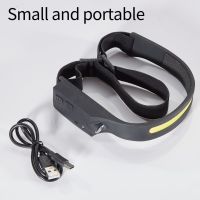 hot！【DT】 COB Waving Induction Headlamp Camping Headlight Sensor Lamp USB Rechargeable Flashlight